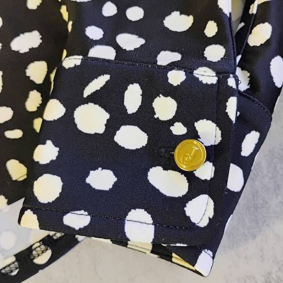 Jude Connally Taylor Shirt Women Small Painted Spot Black Jude Cloth Button Down - Picture 8 of 12